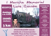 Segovia acogerá el próximo 6 de junio la I Marcha Memorial Luis Conde